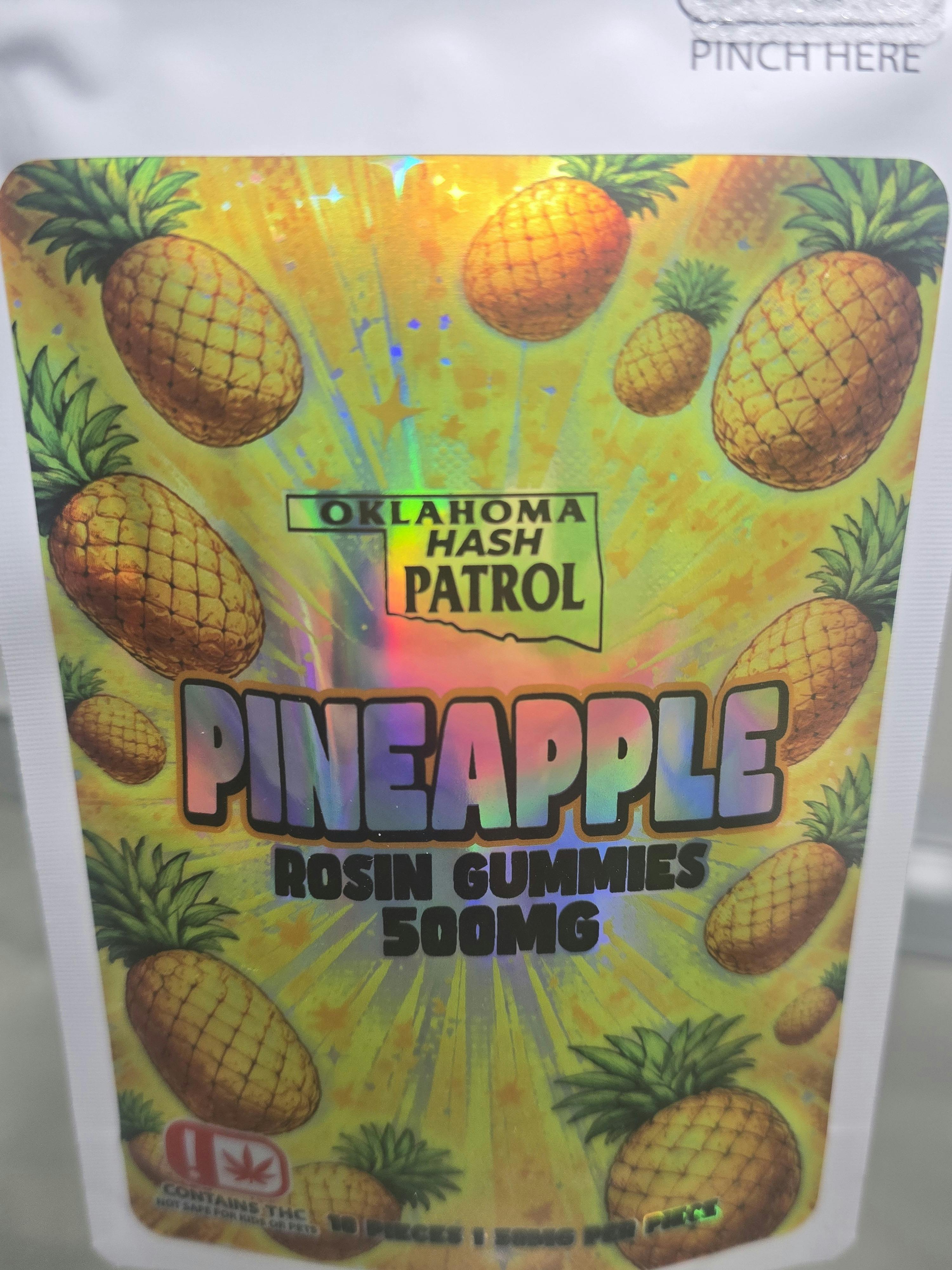 Hash Patrol - 500MG Rosin Gummies - Pineapple