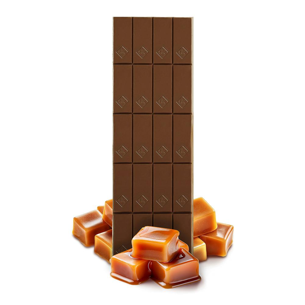 100mg, Milk Chocolate Caramel - Chocolate Bar