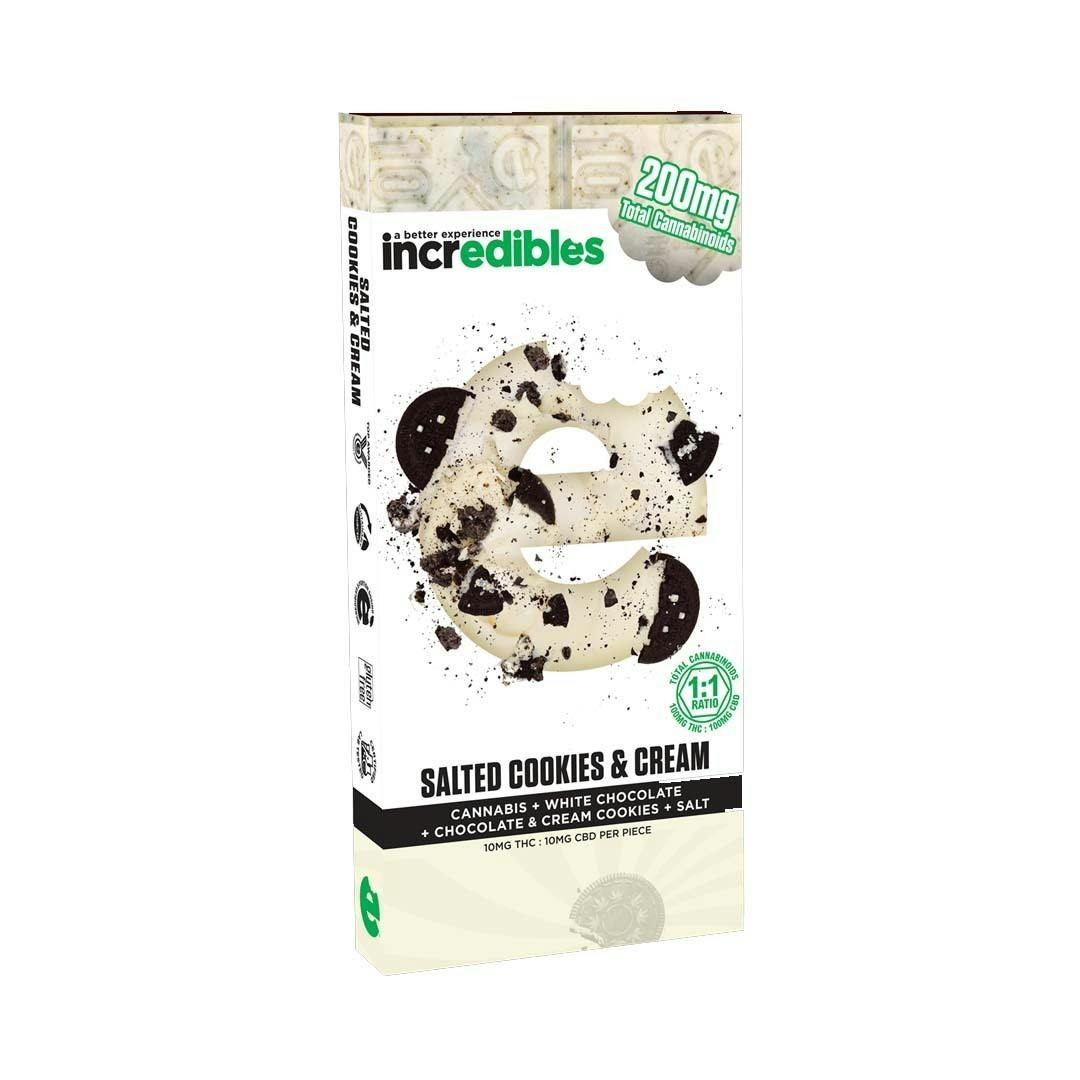 Salted Cookies and Cream 1:1 100mg THC/100mg CBD