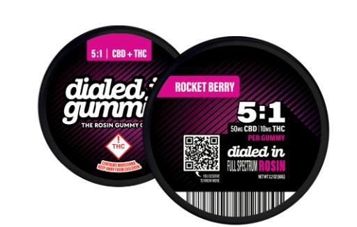 Rocket Berry (CBD:THC 5:1) - Rosin Gummies 100mg - Dialed In