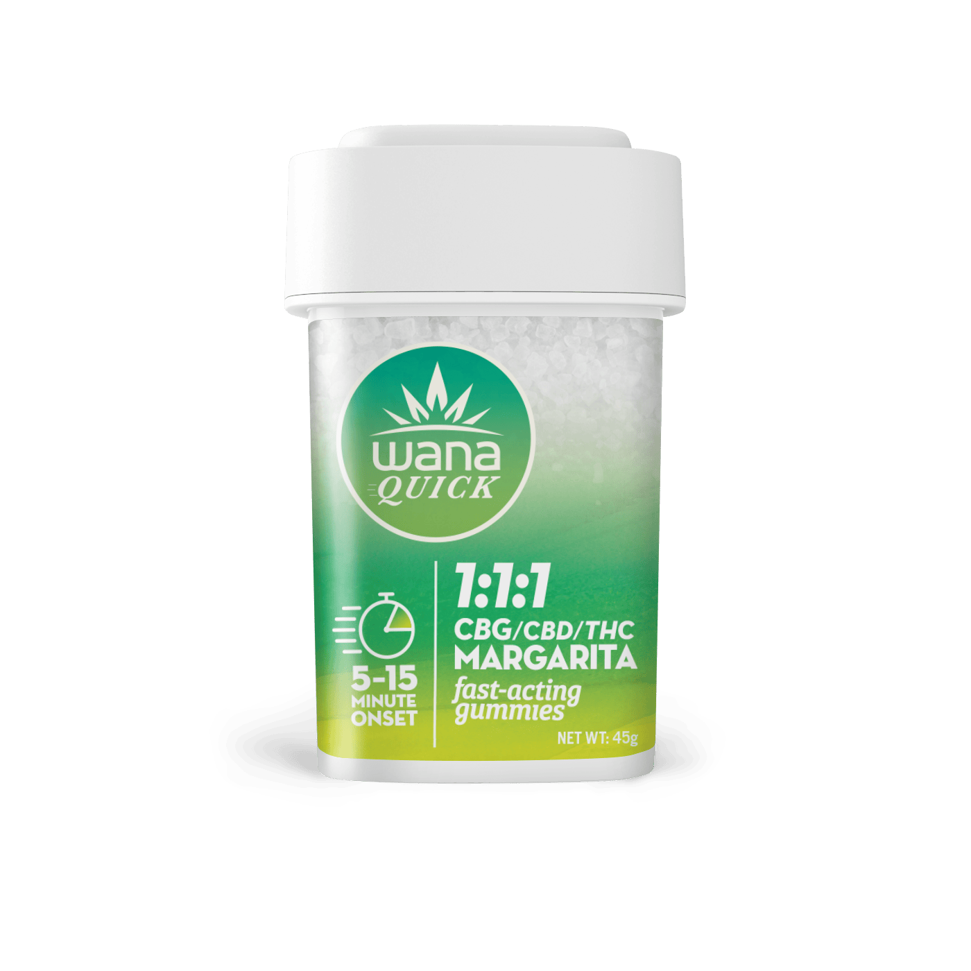 Margarita (1:1:1 THC:CBD:CBG) - 100mg Quick Gummies - Wana