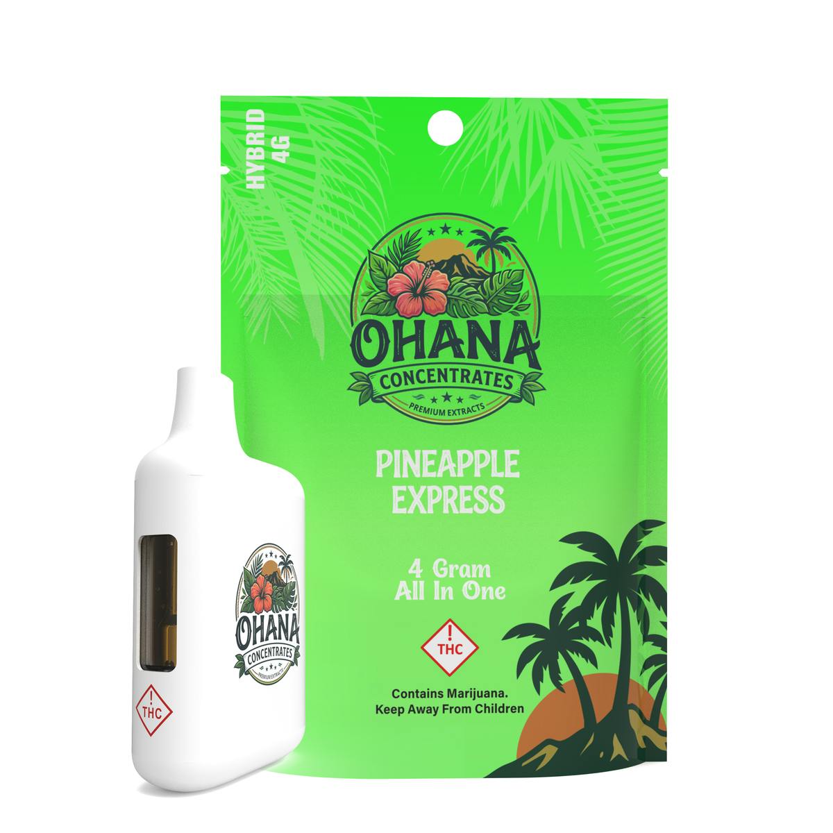 Pineapple Express (H) - 4g All-In-One - Ohana