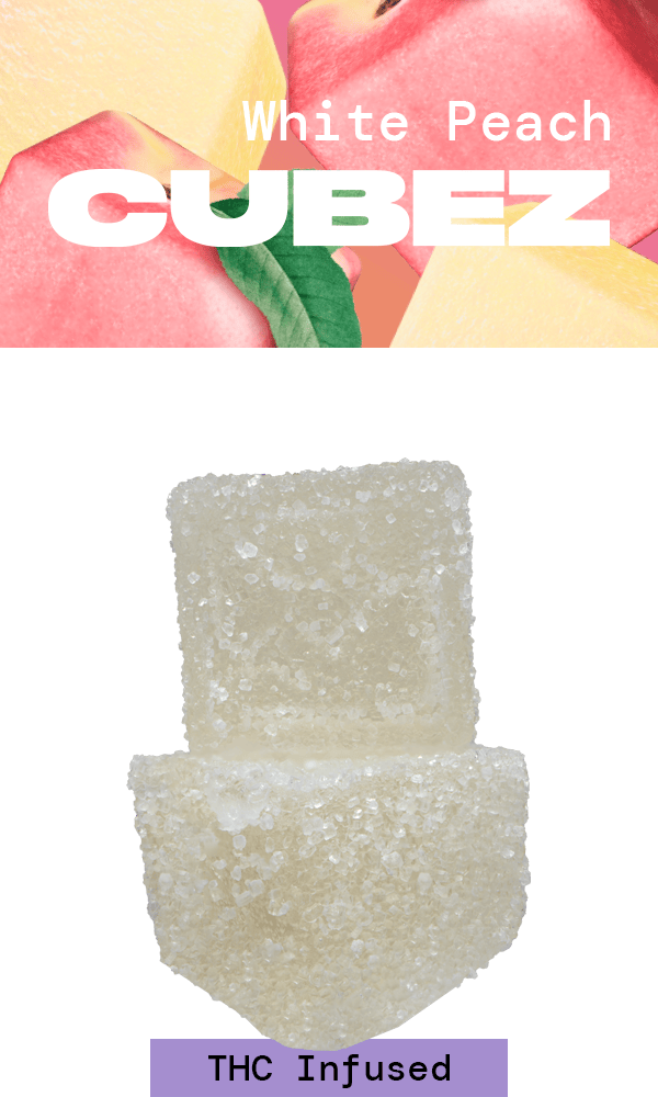 THC Infused Cubez - White Peach at The Flowery Dispensary Orlando