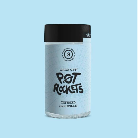 Daze Off 2.5g Pot Rockets - FSHO Infused Multi-Pack Pre-Roll - Brainteaser 5 x