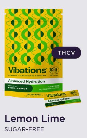 Vibations 100mg + THCV Drink Mix - Lemon Lime 10mg x 10