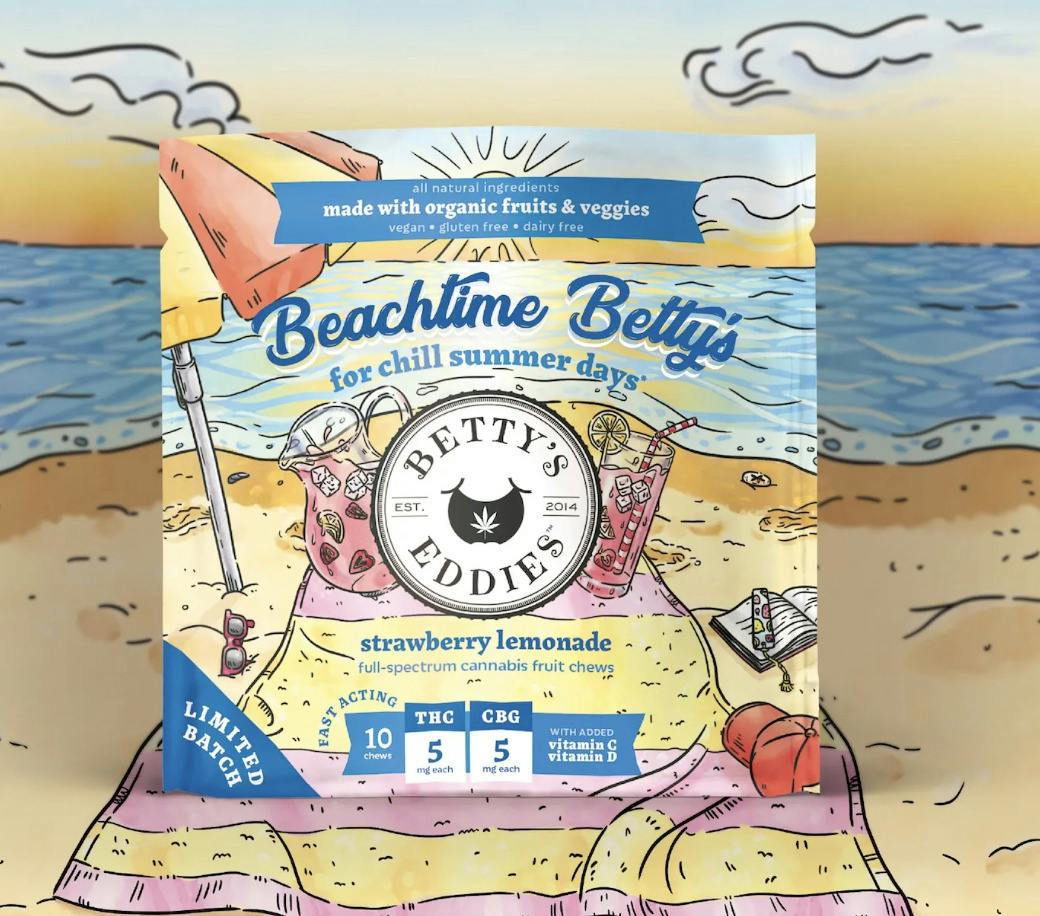 Betty's Eddies 50mg Fruit Chews - Strawberry 50mg x 1