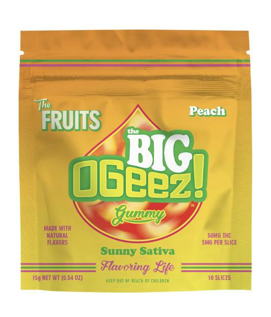 OGeez! Peg's Big 50mg Gummies - Peach