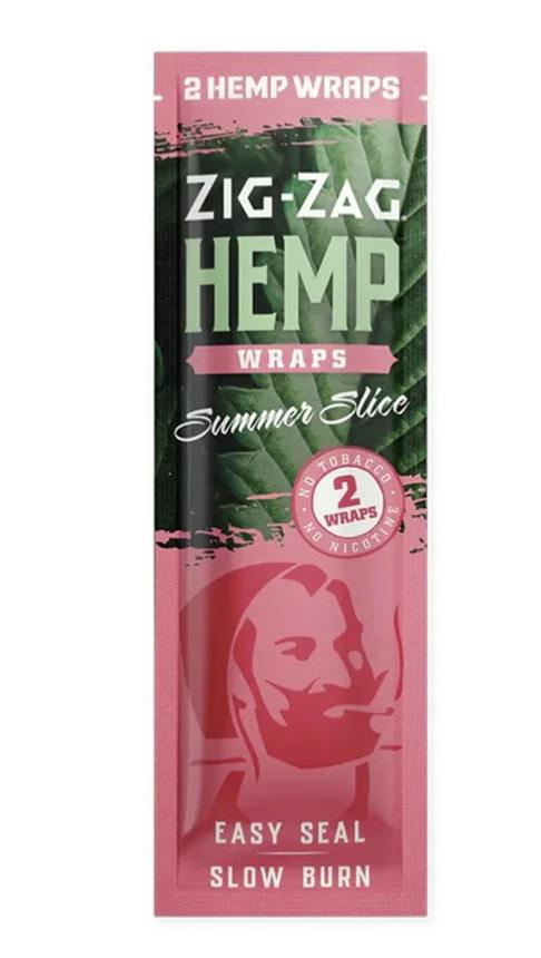Zig-Zag Hemp Wraps - Summer Slice - 2 pack