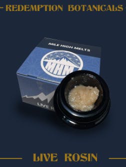 Redemption Botanicals Mile High Melts 1g Live Rosin - Han Solo Burger