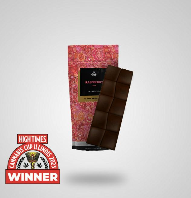 Nature's Grace 100mg Chocolate Bar - Raspberry
