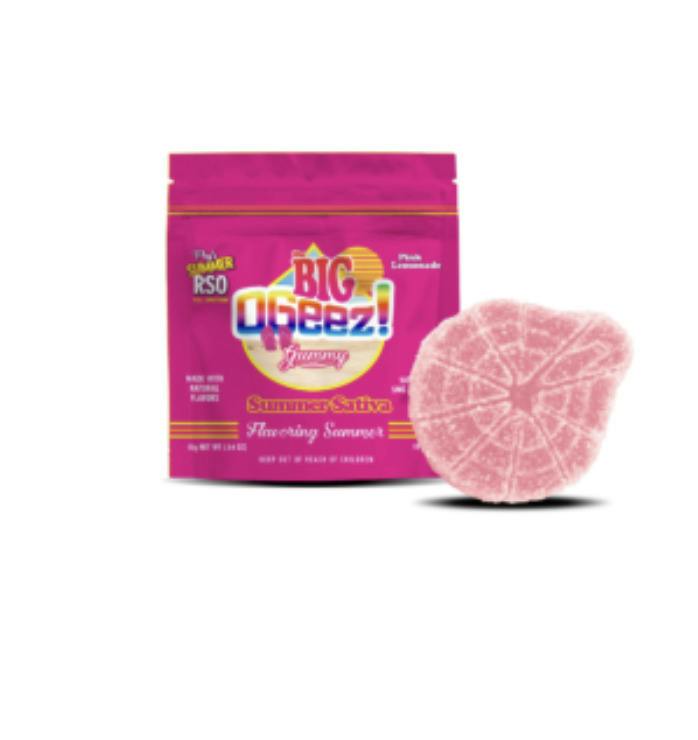 OGeez! Peg's Big 100mg RSO Gummies - Pink Lemonade