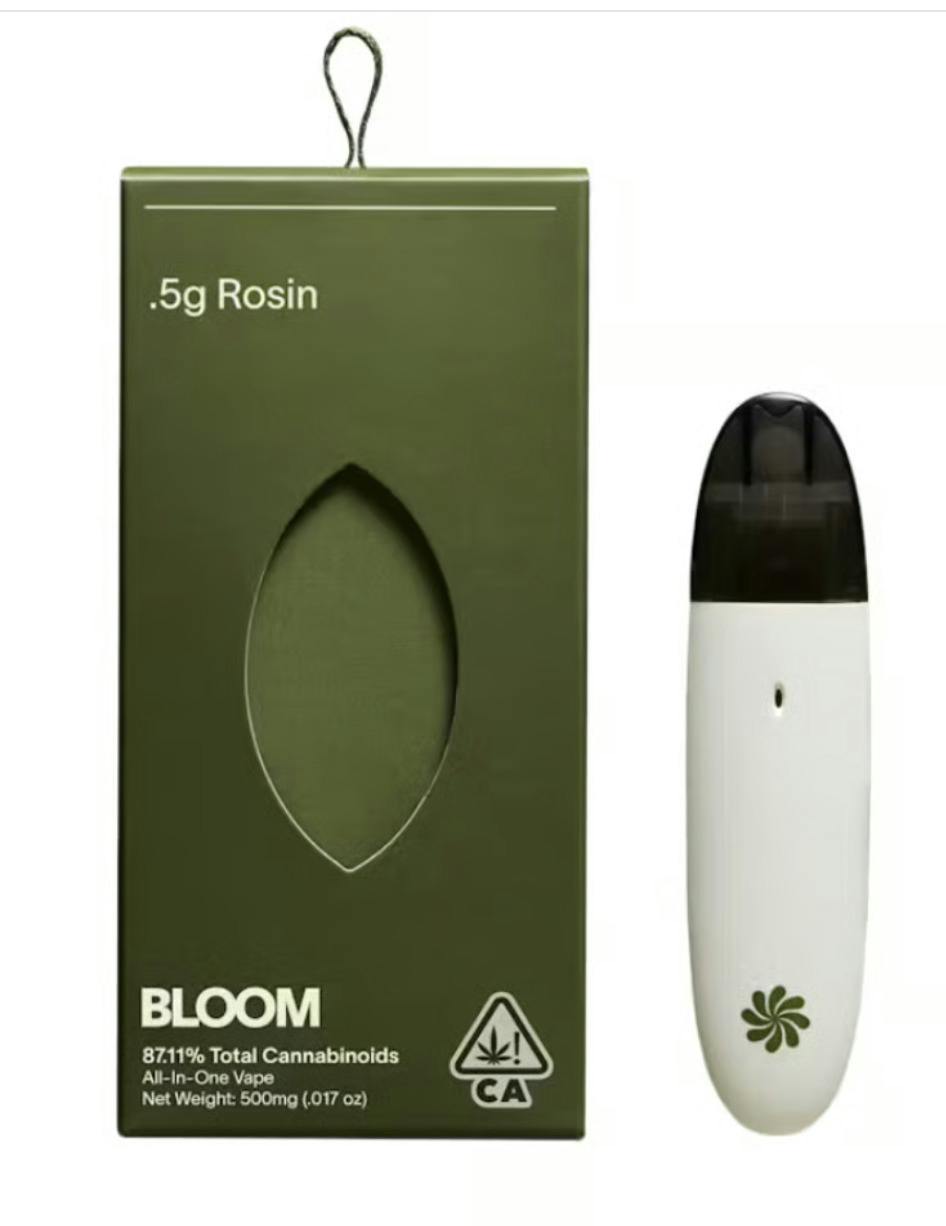 Bloom .5g Live Rosin All-In-One Vape - Mendo Punch