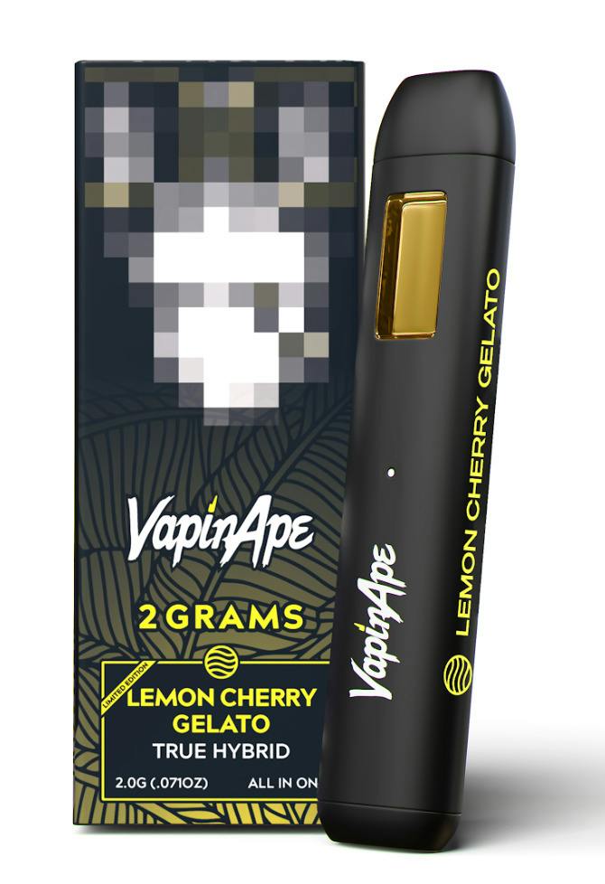 VapinApe 2g All-In-One Vape - Lemon Cherry Gelato