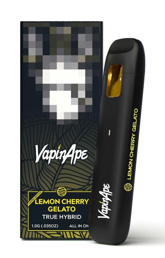 VapinApe 1g All-In-One Vape - Lemon Cherry Gelato
