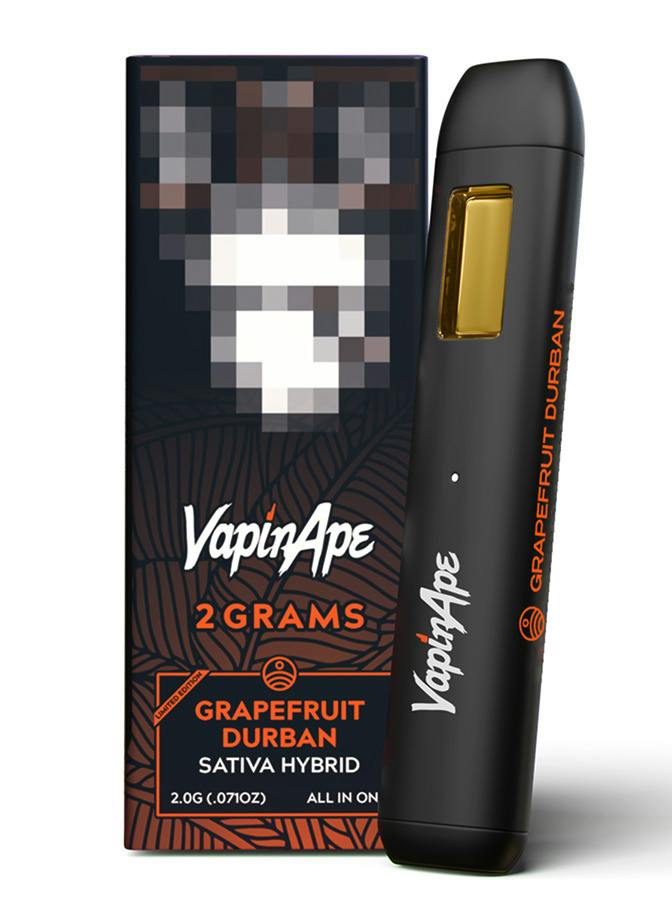 VapinApe 2g All-In-One Vape - Grapefruit Durban