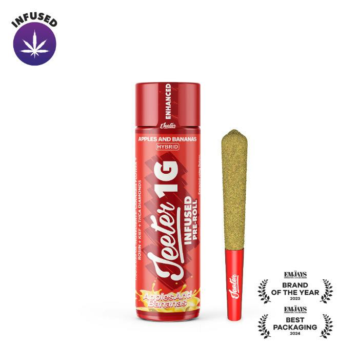Jeeter 1g Infused Preroll - Apples & Bananas