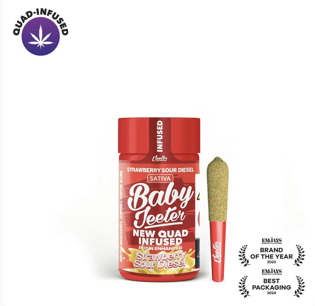 Baby Jeeter 2.5g Infused Multipack - Strawberry Sour Diesel 5 x