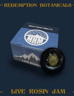 Redemption Botanicals Mile High Melts 1g Live Rosin - Biscotti Sundae