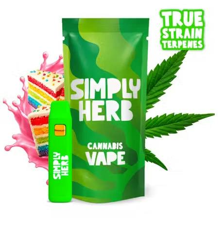 Simply Herb 1g All-In-One Vape - Layer Cake