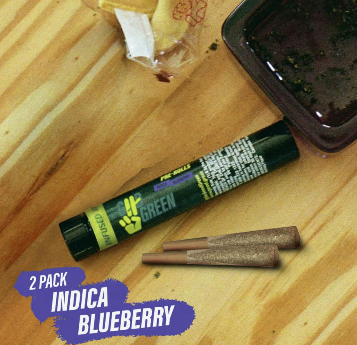 Good Green 1g Infused Multipack - Blueberry .5g x 2
