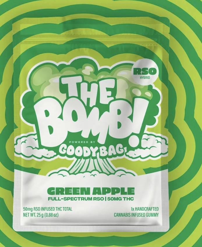 Goody Bag 100mg RSO Bomb - Green Apple