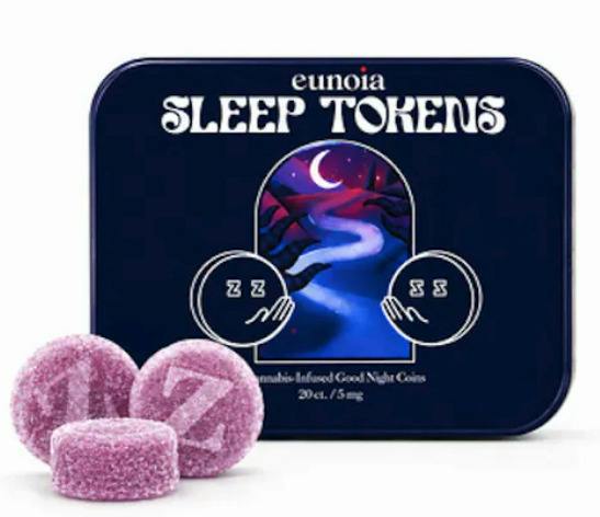Eunoia 100mg 1:1:1 CBD:CBN:THC Gummies - Pomegranate 5mg x 20
