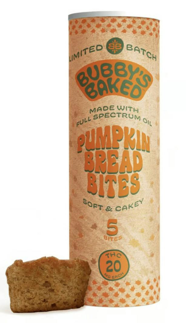 Bubby's Baked 100mg Pumpkin Bread 20mg x 5