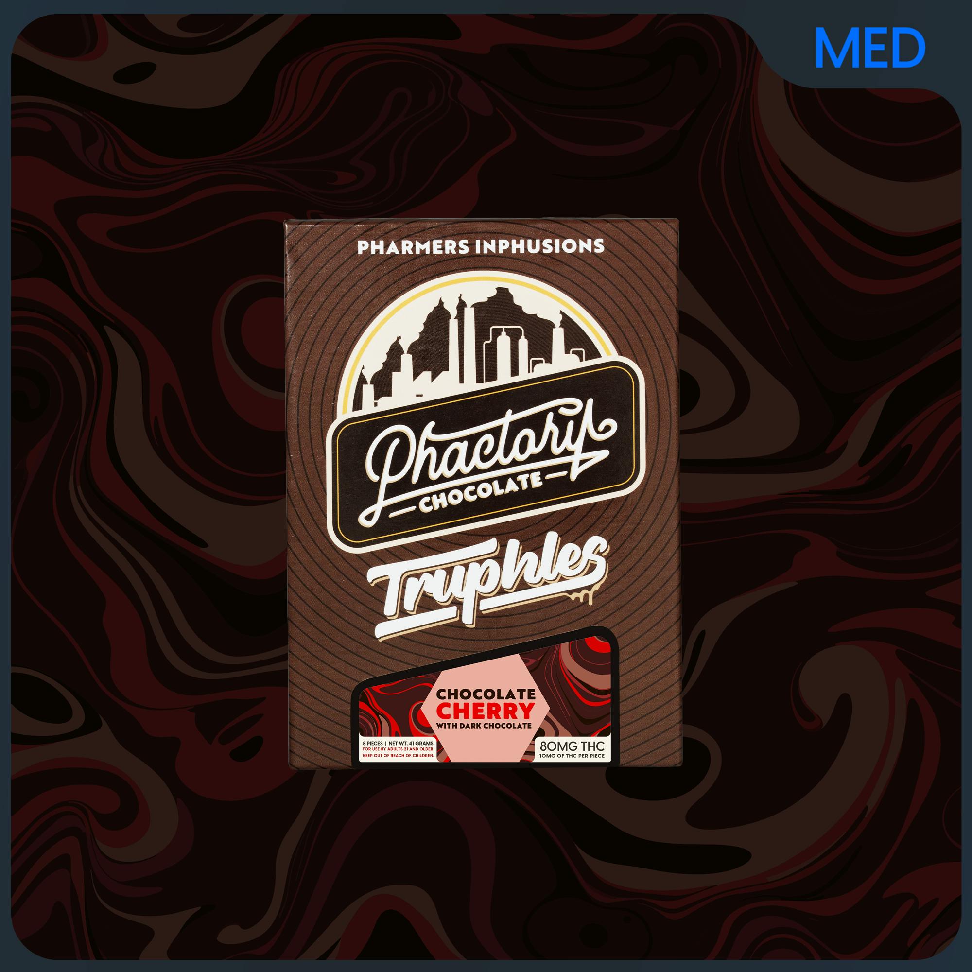 300mg Chocolate Truphles | Pharmers | Dark Chocolate Cherry