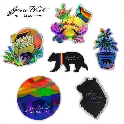 Sticker 6 Pack | Pride | Grow West