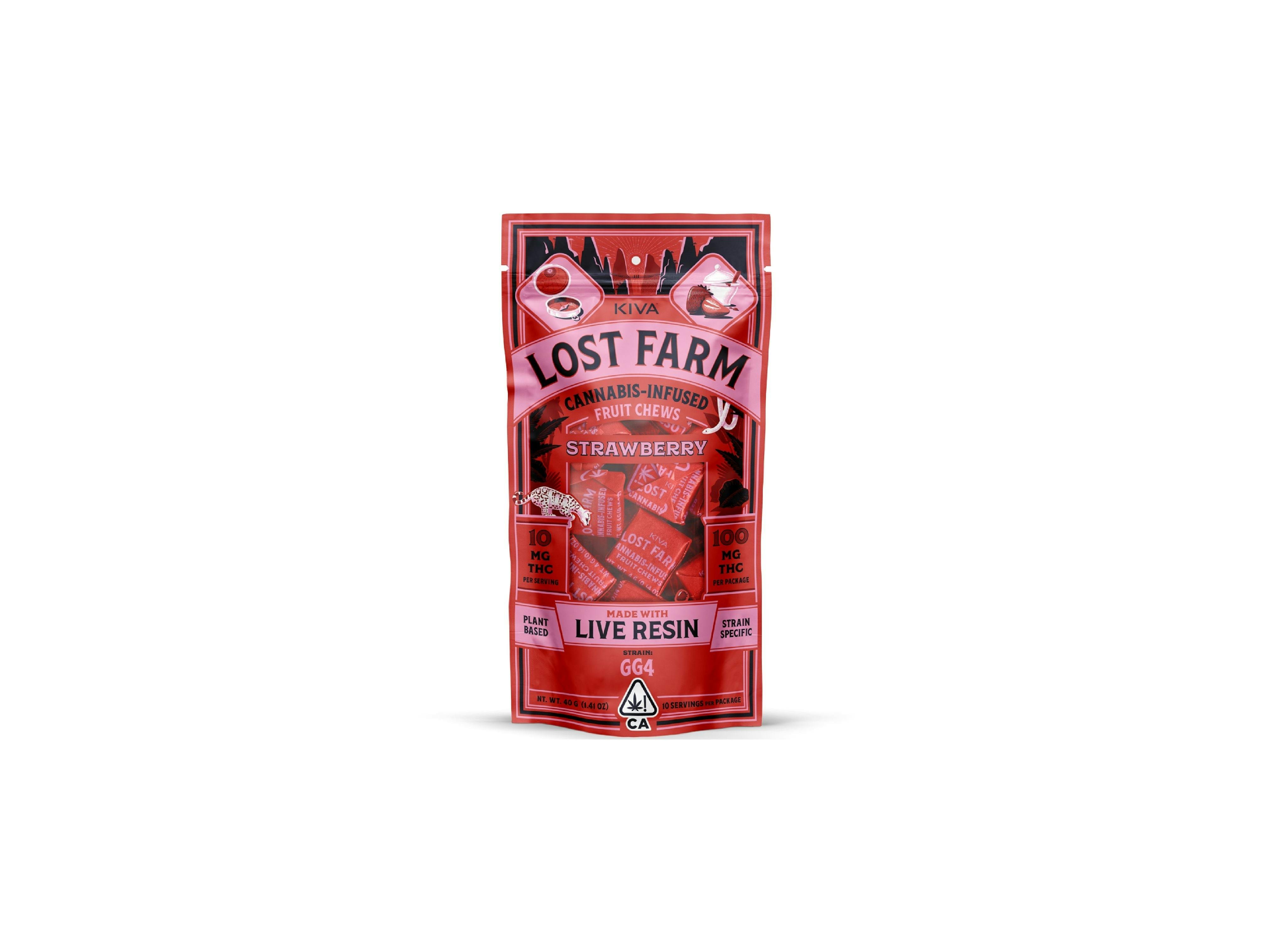Lost Farm Chews Strawberry Pink Jesus 100mg