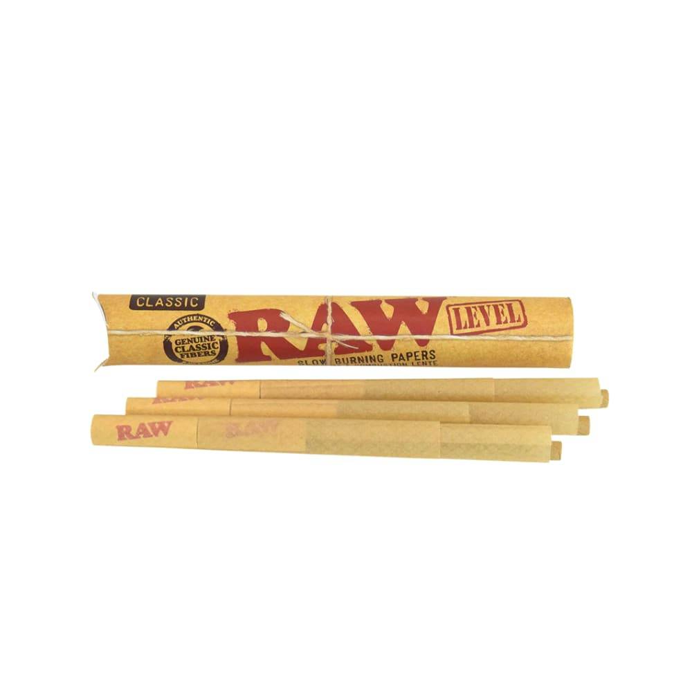 Raw Classic Natural 1 1/4 w/ 26mm Spiral Tips- 6pk