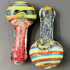Dragon Cartel - 4 in Heavy Frit Swirl Art hand Pipe