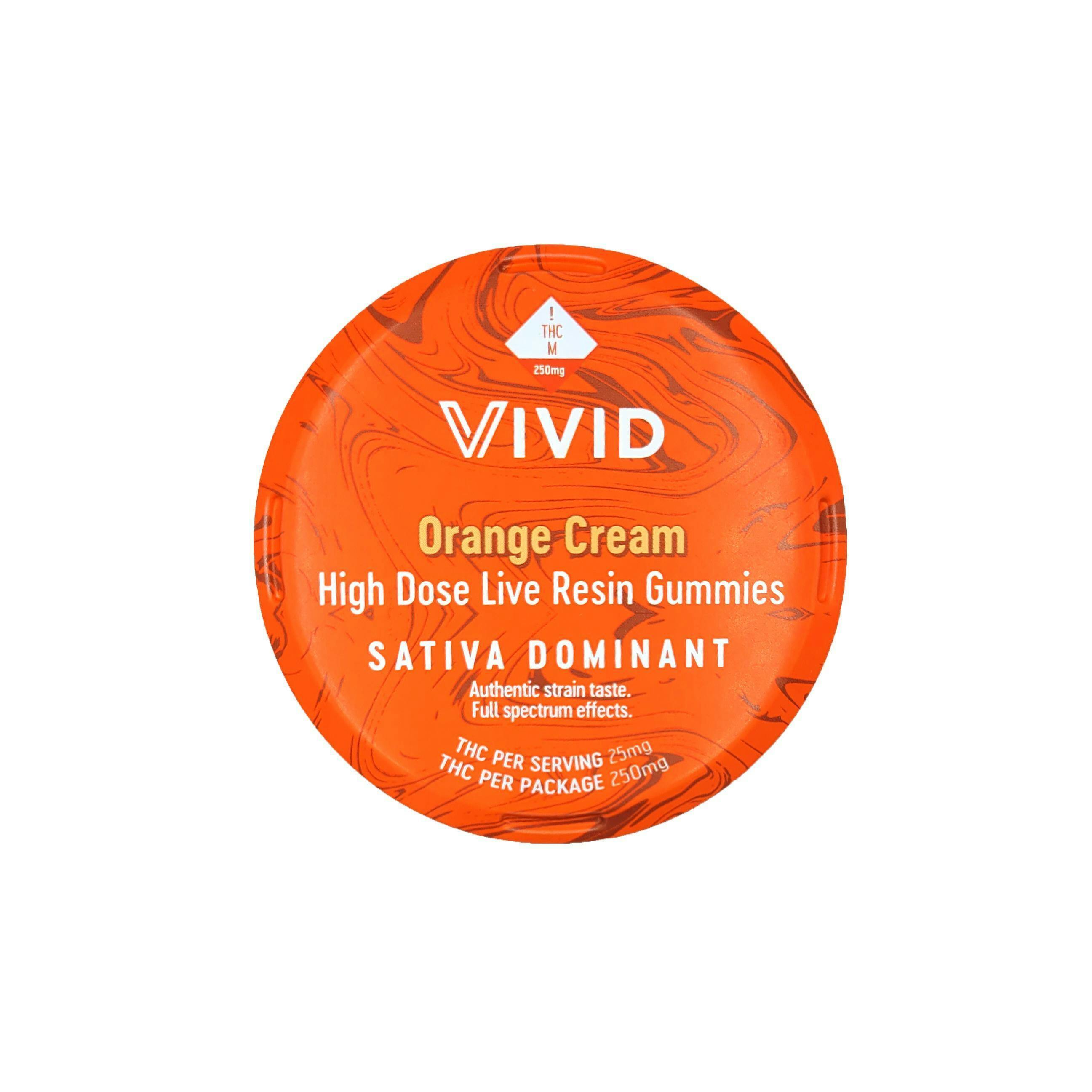 Live Resin Orange Cream Gummies 10pk