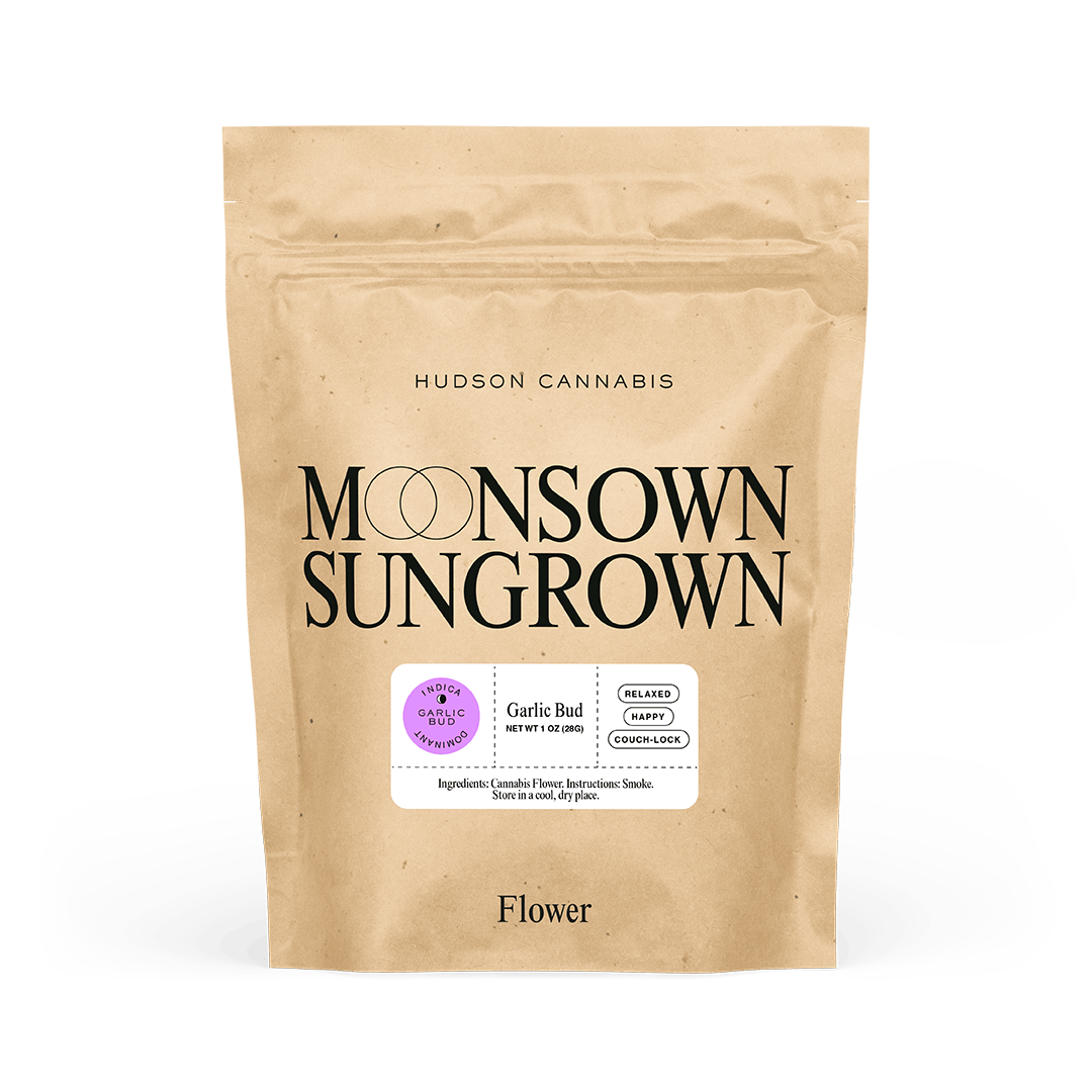 Hudson Cannabis | Flower pouch, 1OZ | Garlic Bud [H]