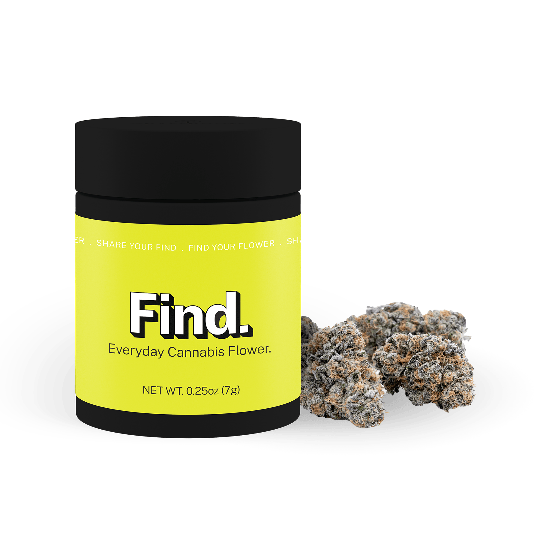Find | Whole Flower 7g | Hybrid | Hickory Hash