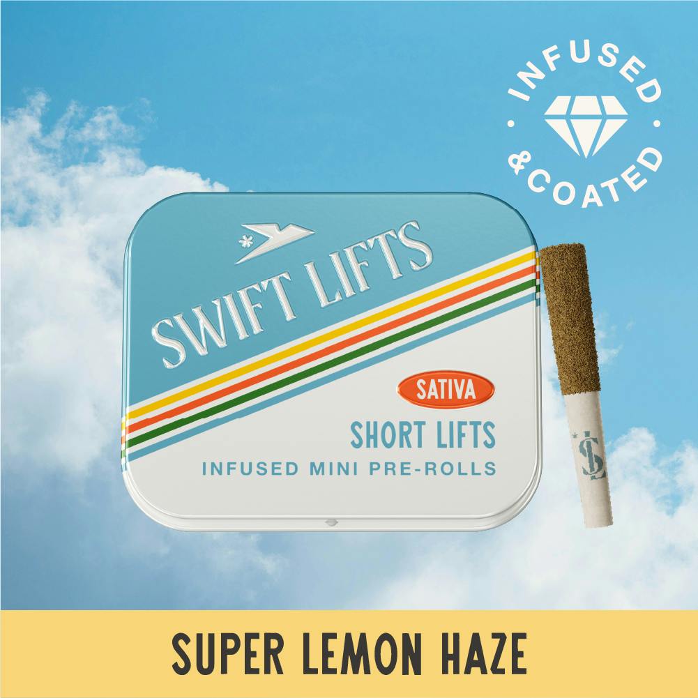 Swift Lifts Short Lifts Infused & Coated Super Lemon Haze Infused Pre-Roll 2.5g
