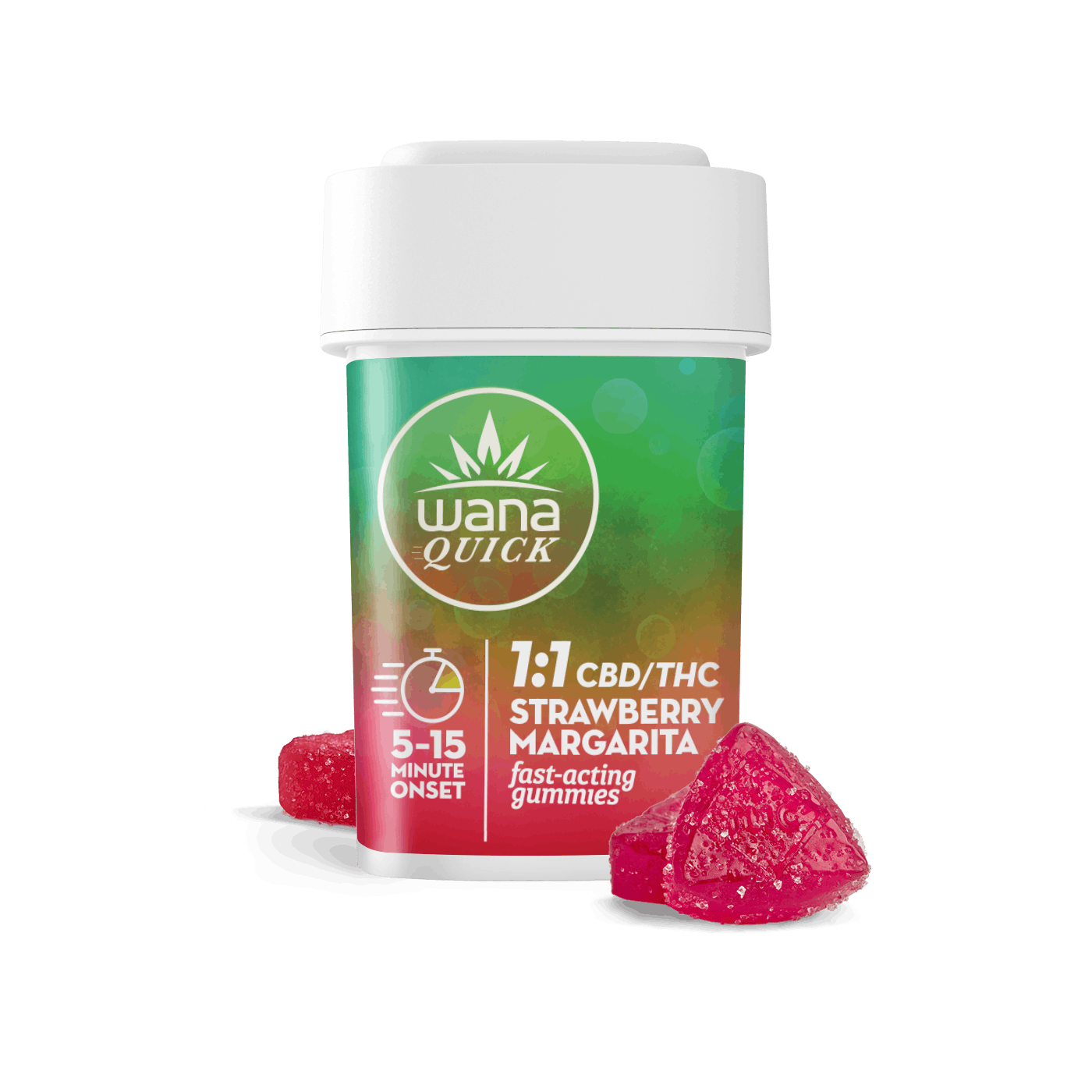 Wana - Quick Gummies - Strawberry Margarita - 1:1 100mg
