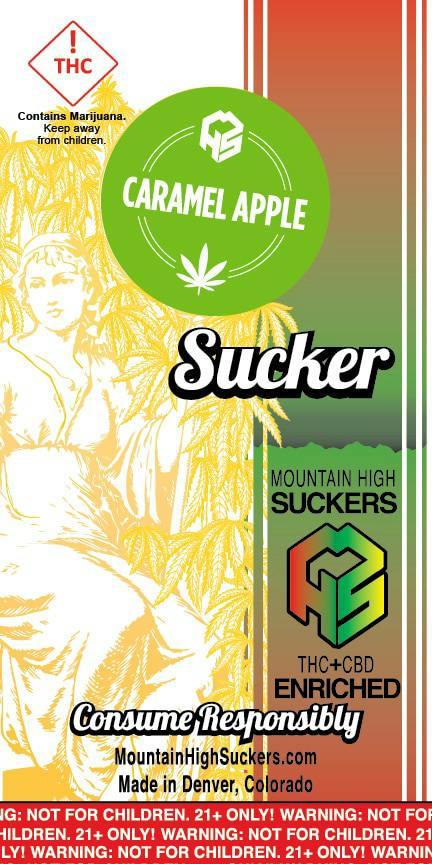 Mountain High Suckers Caramel Apple 3:1 40mg
