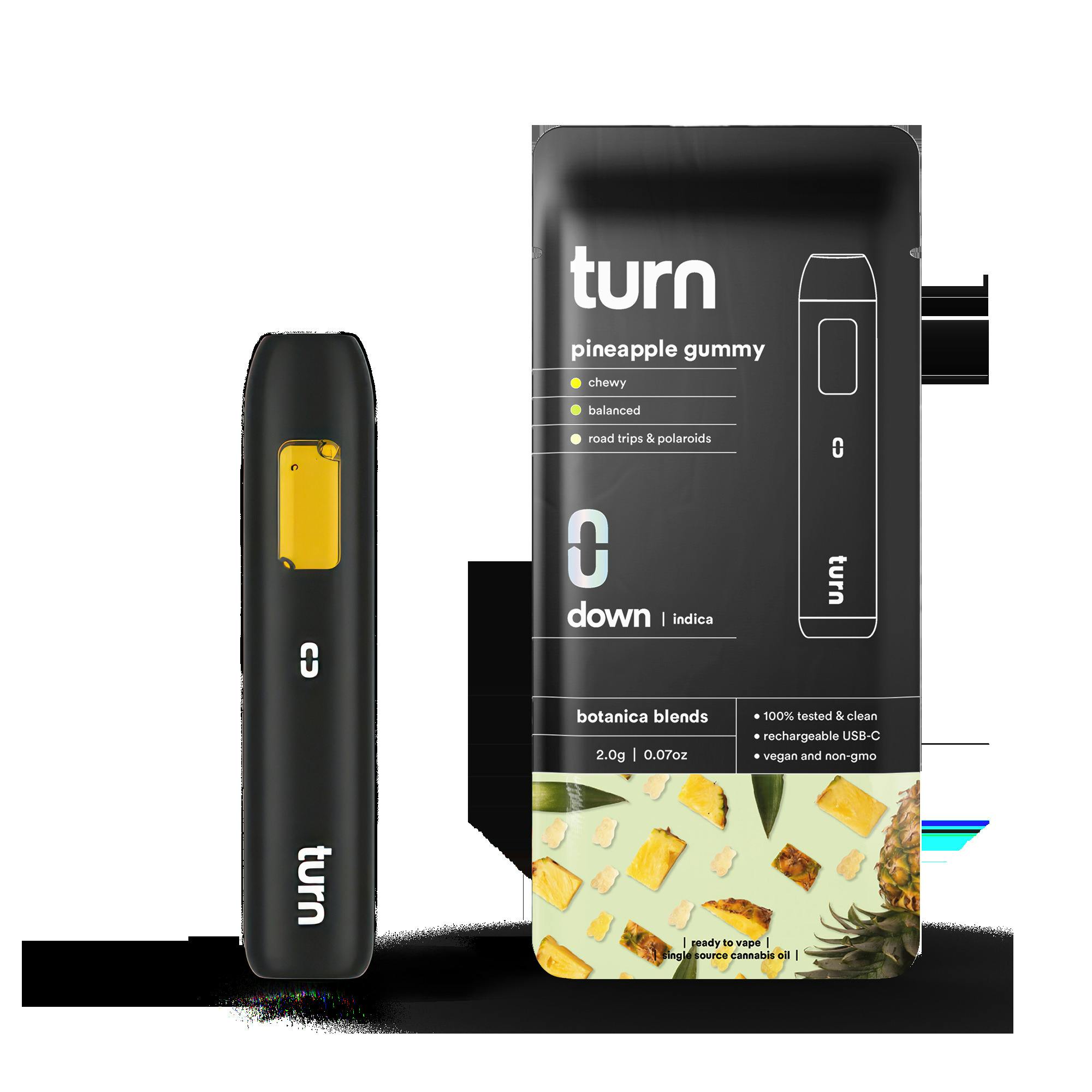 Turn TURN DOWN All-In-One Disposable 2g - White Pineapple