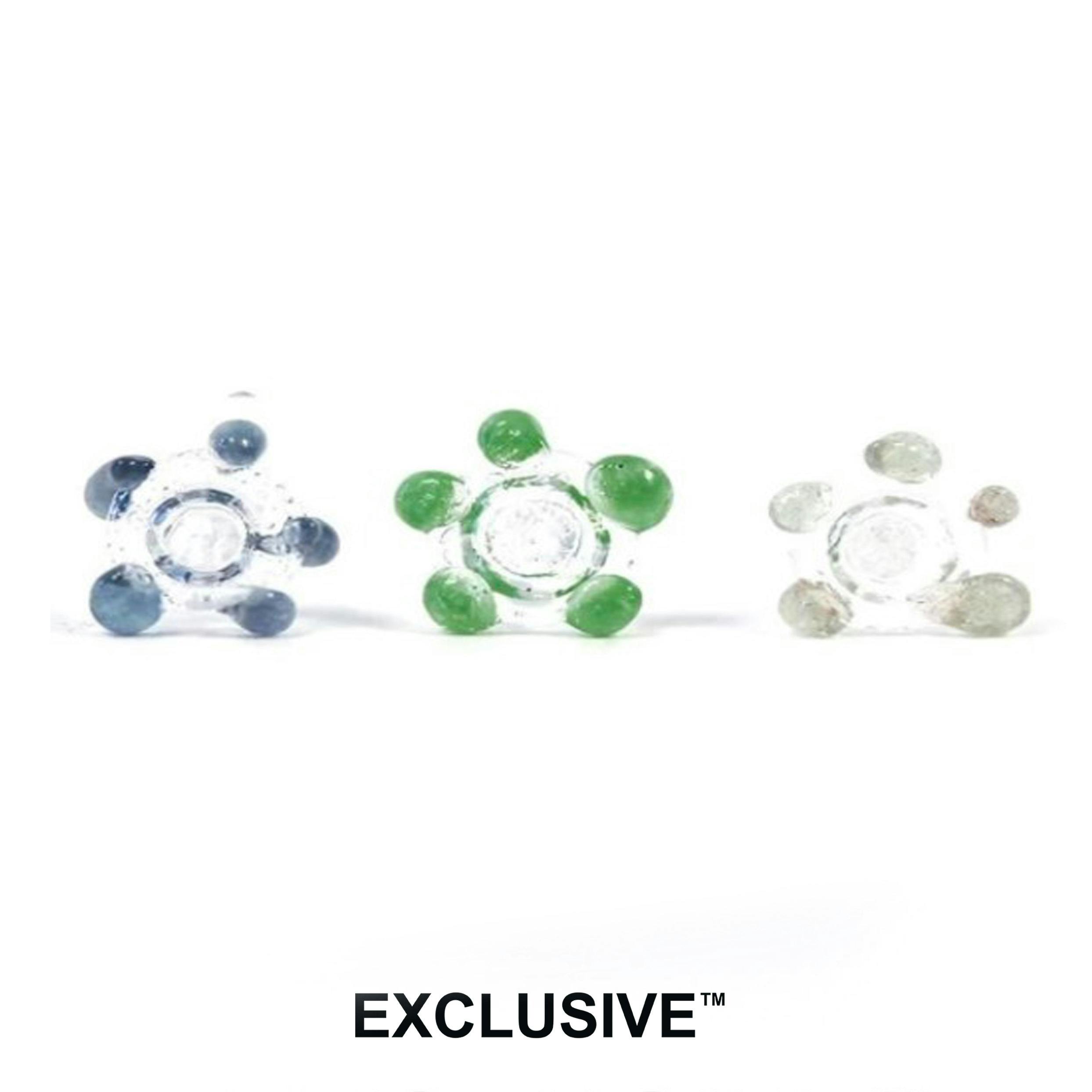 White Rhino Flower Glass Screen