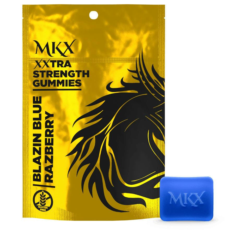 MKX Blazin Blue Razberry Gummies 200mg Rec