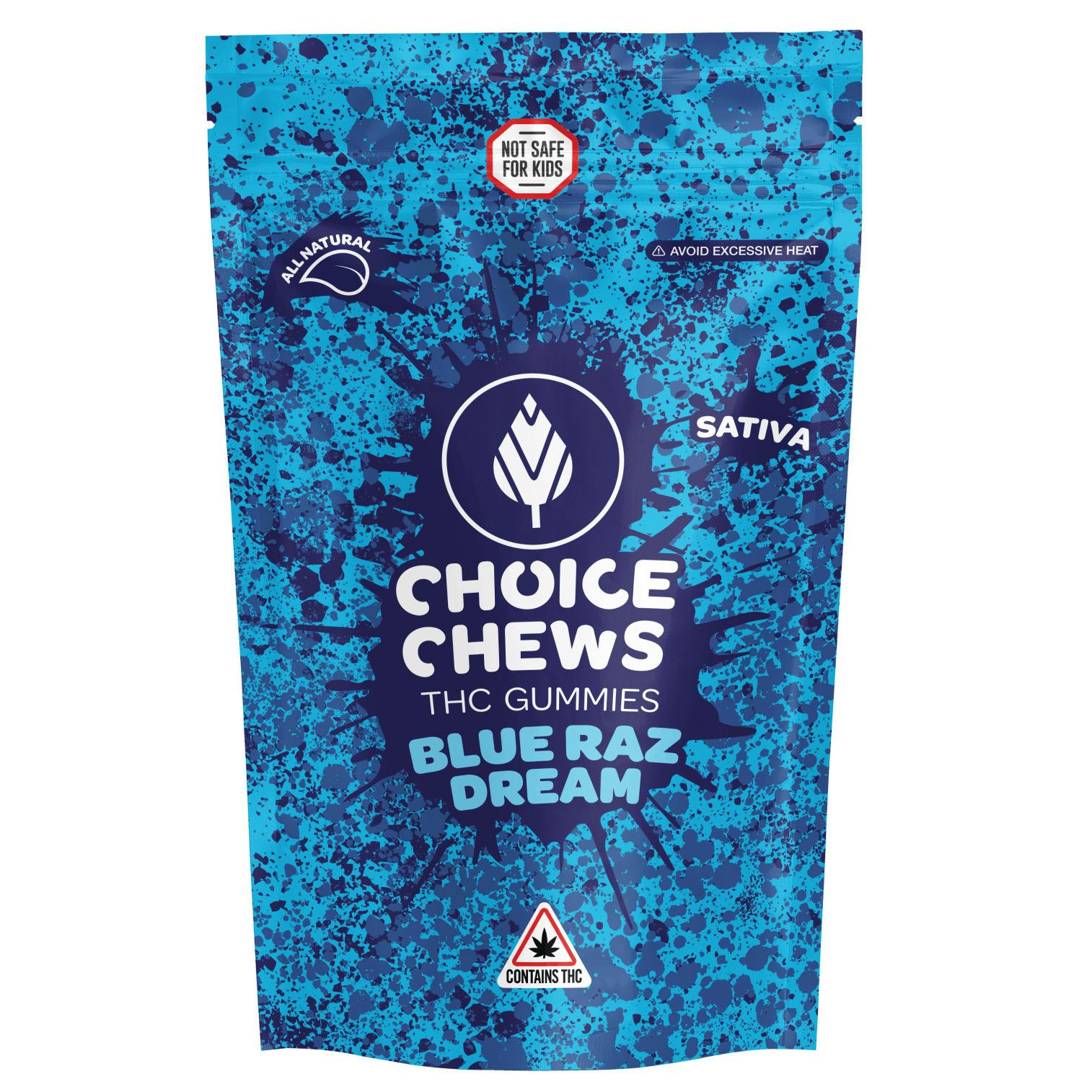 Choice Blue Raz Dream Sativa Soft Chews 200mg Rec