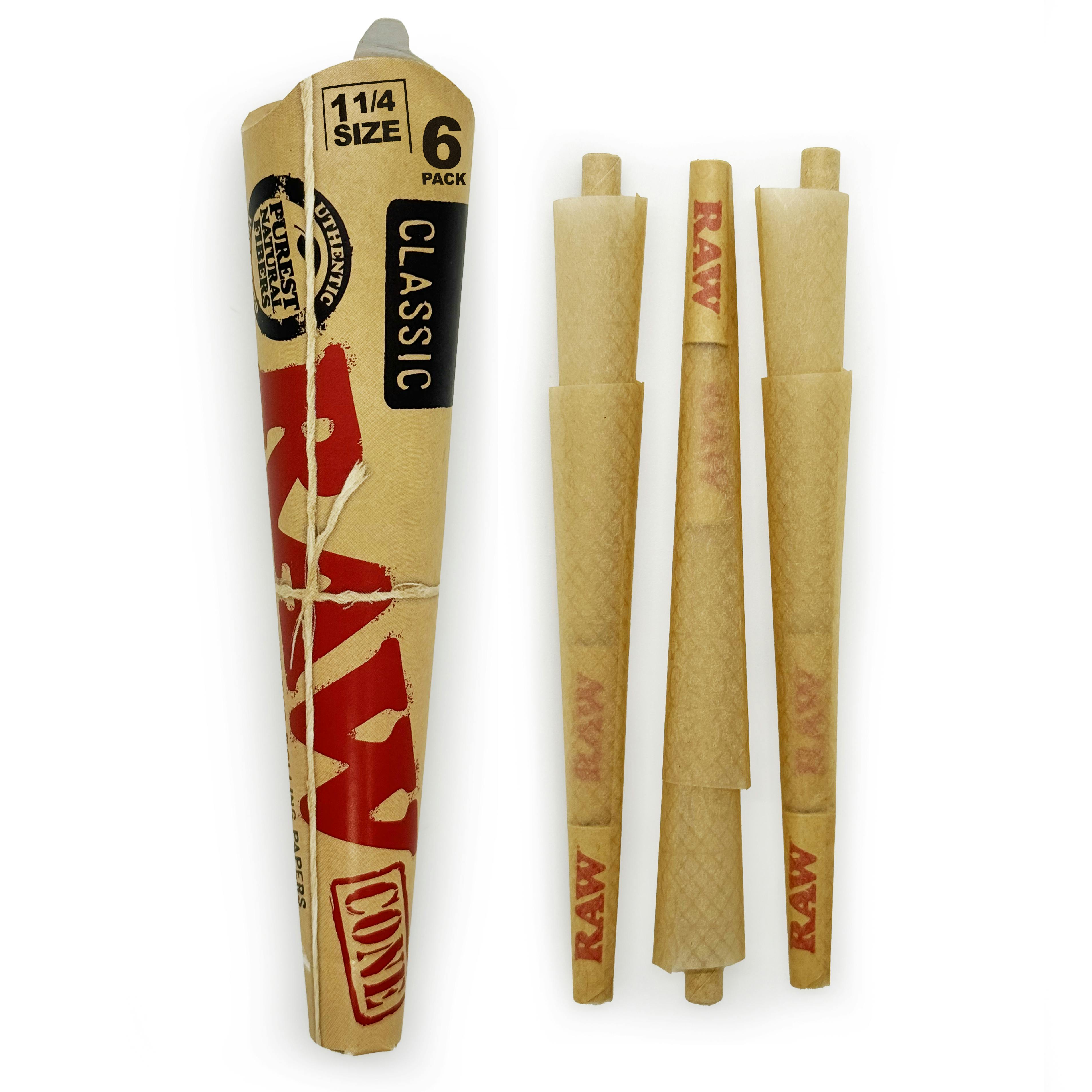 Raw Classic 1 1/4 Cones 6pk