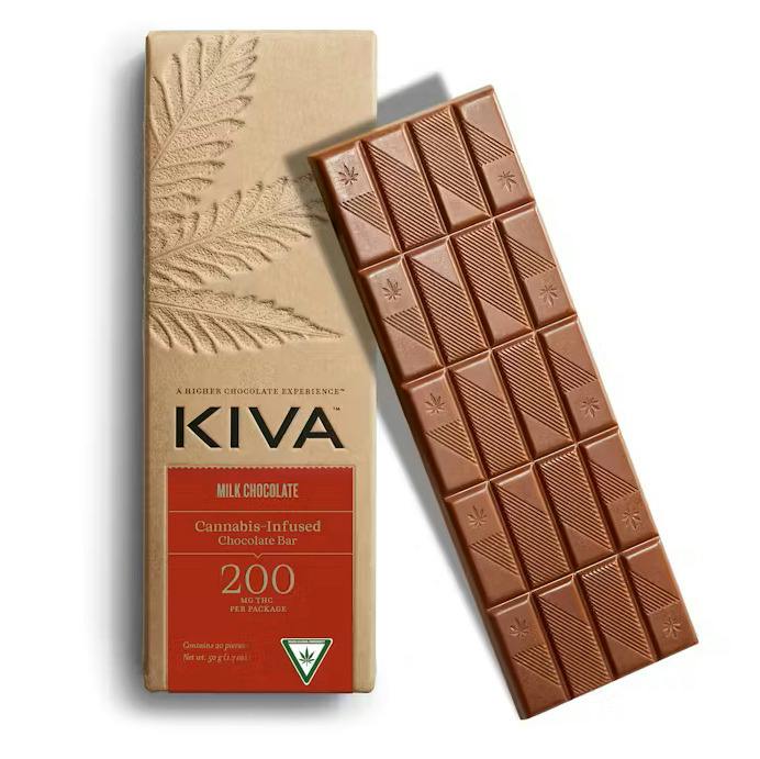 Kiva Milk Chocolate Bar 200mg Rec