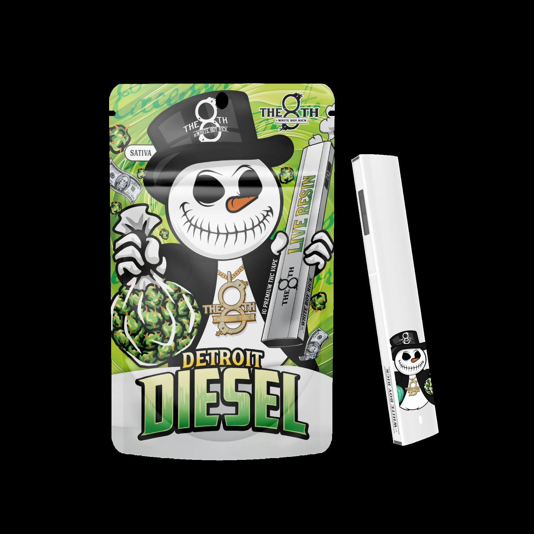 The 8th By White Boy Rick Detroit Sour Diesel All-In-One Vape Rec