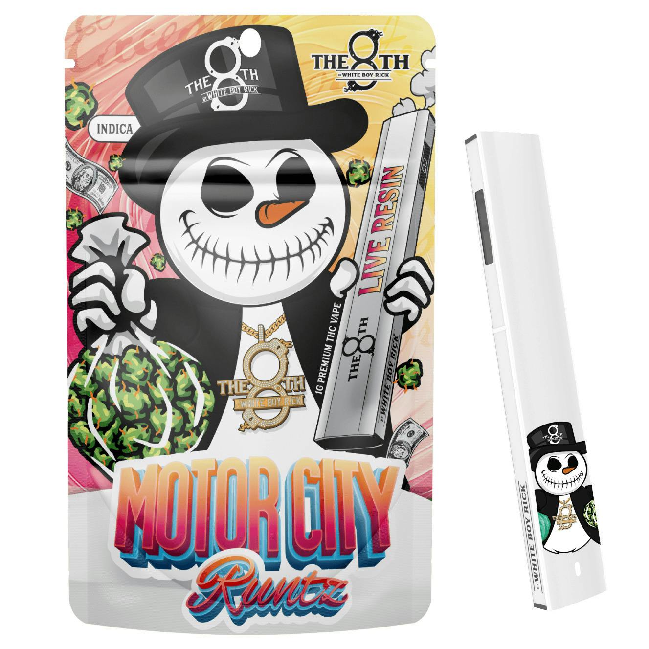 The 8th By White Boy Rick Motor City Runtz All-in-One Vape Rec