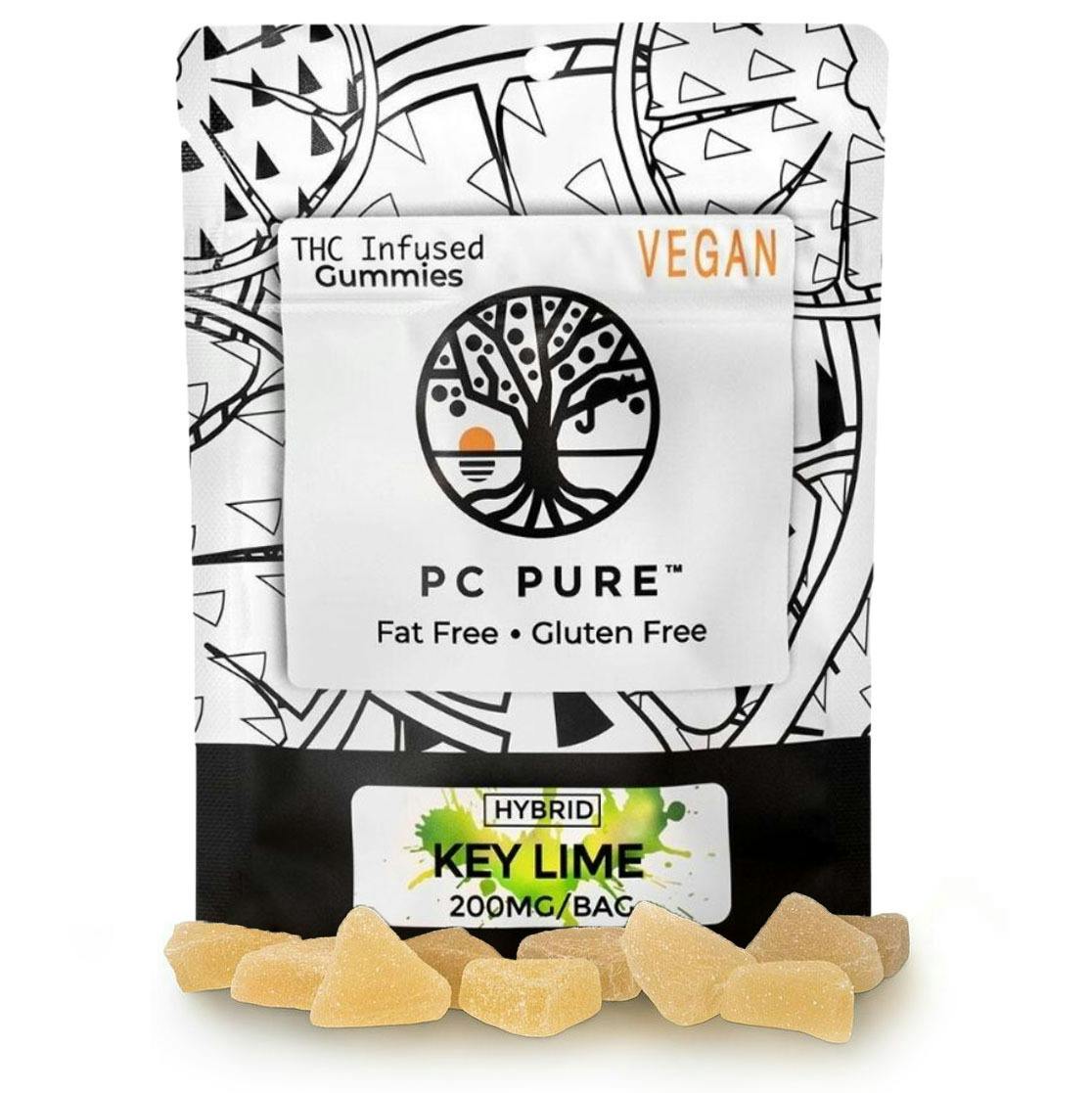 PC Pure Key Lime Gummies 200mg Rec