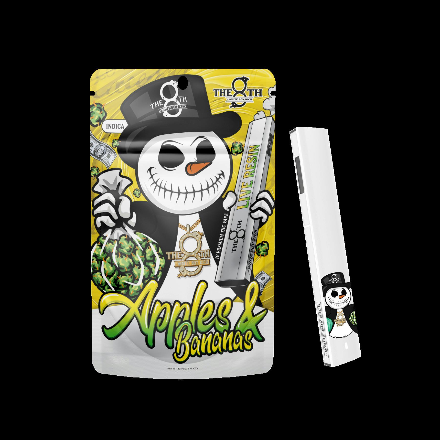 The 8th By White Boy Rick Apples & Bananas All-In-One Vape Rec