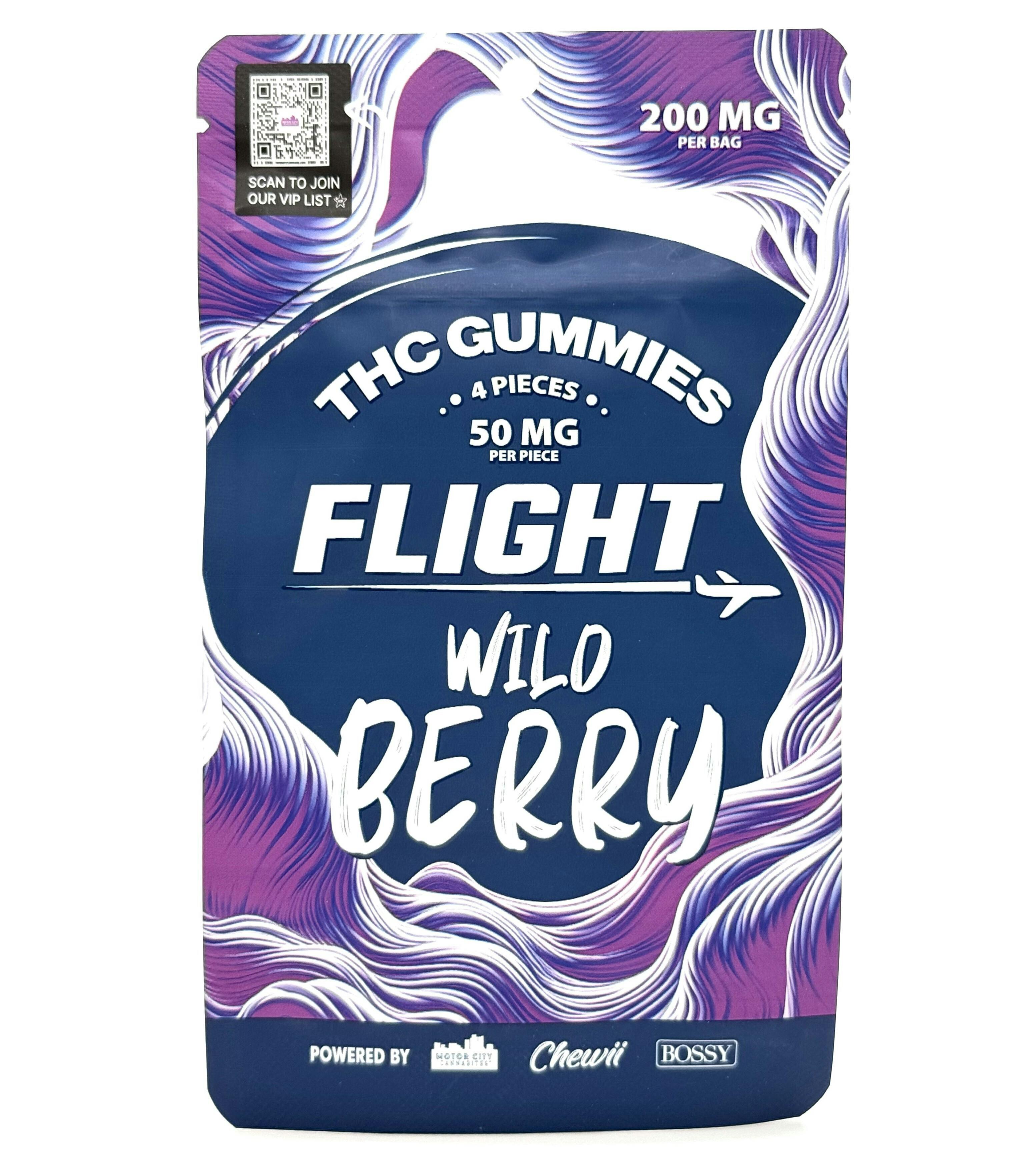 Flight Wild Berry Gummies 200mg Rec