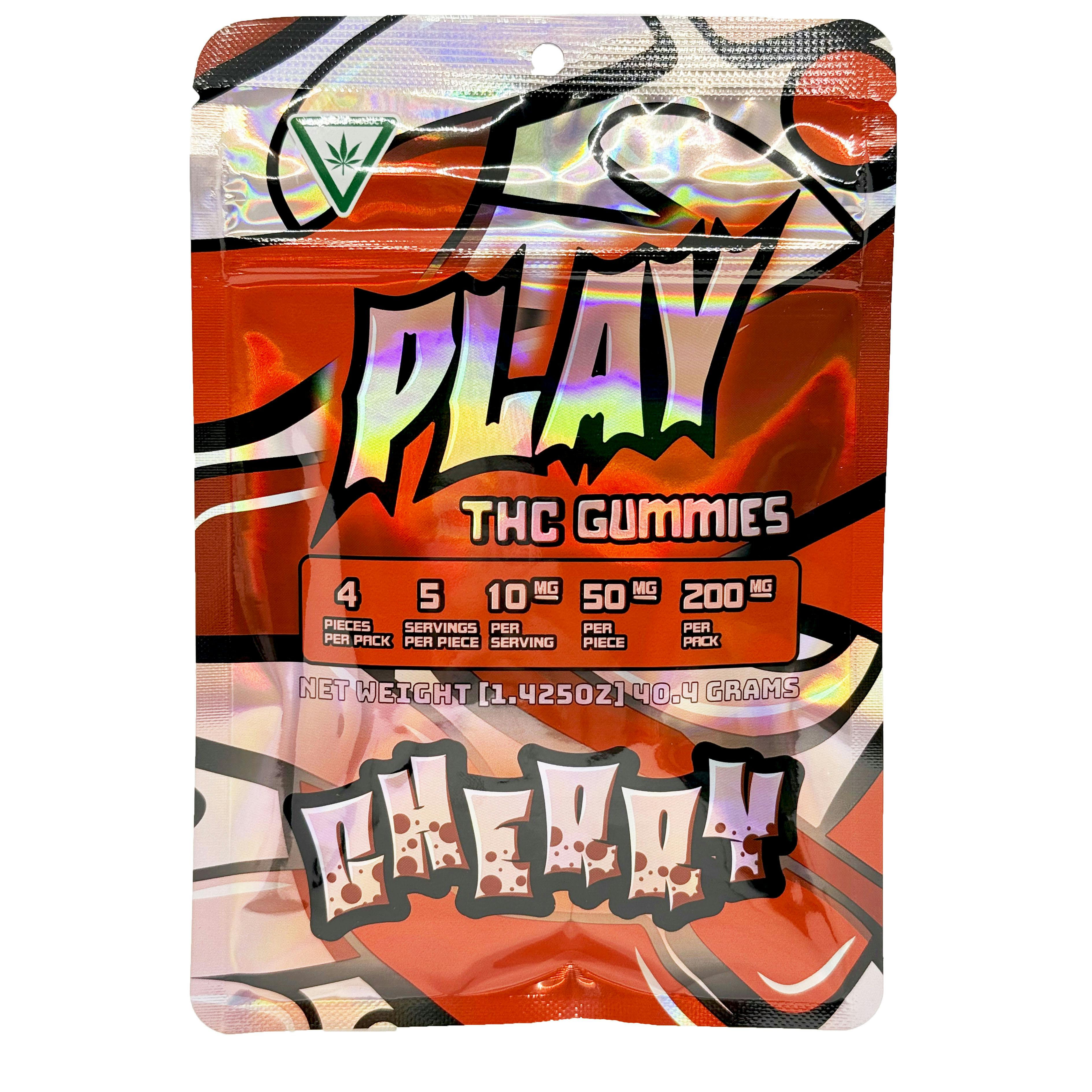 Play Cherry Gummies 200mg Rec